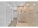 Clean and modern bathroom showcasing a tile shower with frameless glass enclosure at 4016 Owlshead Mountain St, Las Vegas, NV 89129