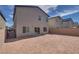 The backyard is spacious, private and ready for customization at 4448 Mahogany Hills Ave, Las Vegas, NV 89141
