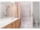 Modern bathroom featuring a spacious walk-in shower and updated vanity at 4970 Black Bear Rd # 101, Las Vegas, NV 89149