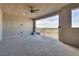 Spacious covered balcony with ceiling fan offers panoramic views at 538 Ylang Pl, Henderson, NV 89015