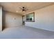 Covered balcony with ceiling fan and great natural light at 538 Ylang Pl, Henderson, NV 89015