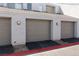 Attached garage showcasing a private entry and seamless integration with the home's architecture at 5523 Orchard Ln # 0, Las Vegas, NV 89110