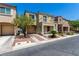 Charming two-story home with a front patio and a balcony on the second floor at 6308 Anticline Ave, Las Vegas, NV 89139