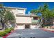 The exterior shows covered parking and neatly landscaped areas, creating a welcoming and aesthetically pleasing environment at 7143 S Durango Dr # 202, Las Vegas, NV 89113