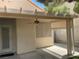 Covered back patio featuring an outdoor ceiling fan and shade from the pergola at 7620 Donald Nelson Ave, Las Vegas, NV 89131