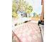 Tile patio is ready for backyard entertaining and grilling at 8156 Blue Hope Diamond Ln, Las Vegas, NV 89139