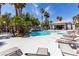Beautiful pool area features a separate hot tub and lots of lounge chairs at 8600 W Charleston Blvd # 2187, Las Vegas, NV 89117