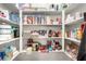 Walk-in pantry with ample shelving space for food storage and organization at 8941 Indigo Rose St, Las Vegas, NV 89166