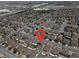 Neighborhood aerial view showing proximity to Acacia Park at 93 Autumn Day St, Henderson, NV 89012