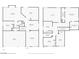 Detailed floor plan showcasing the layout of the two-story home including the living spaces and bedrooms at 9746 Driftwood Island Ct, Las Vegas, NV 89148