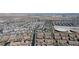 High altitude aerial view showcases the layout of the desert community and mountains in the distance at , Henderson, NV 89044