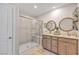 Bright bathroom including a spacious shower and double vanity at , Henderson, NV 89044