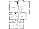 Layout of the second floor showing bedrooms and bathrooms at 10680 Sapphire Vista Ave, Las Vegas, NV 89144