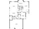 Layout of the first floor showing living areas and garage at 10680 Sapphire Vista Ave, Las Vegas, NV 89144