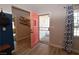 Bright foyer with new floors and a modern security door at 109 Ash St, Henderson, NV 89015