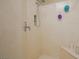 Clean shower features updated hardware and a built-in seat at 1441 Palm Dr, Laughlin, NV 89029