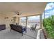 Covered patio area with view of the pool at 1628 Patricia St, North Las Vegas, NV 89030