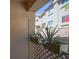 Exterior view of balcony with green succulent foliage on fence at 2110 Los Feliz St # 1034, Las Vegas, NV 89156
