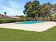 Community pool surrounded by green grass and mature trees, offering a refreshing oasis for residents at 2204 Short Pine Dr, Las Vegas, NV 89108