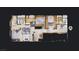 Second floor of the house with primary bedroom, closets, study, and additional bedrooms and bathrooms at 2845 Queens Courtyard Dr, Las Vegas, NV 89109