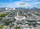 An aerial view showcases the surrounding neighborhood near the Las Vegas Strip and William Orr Middle School at 3647 Ottawa Cir, Las Vegas, NV 89169