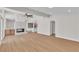 Spacious living area with a fireplace and open floor plan to the kitchen at 3647 Ottawa Cir, Las Vegas, NV 89169