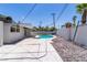 Inviting backyard pool with concrete patio and privacy walls in a bright, sunny setting at 3647 Ottawa Cir, Las Vegas, NV 89169