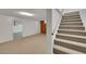 Finished basement with neutral carpet and ample space at 415 Emerald Cir, Henderson, NV 89002