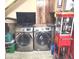 Laundry room with new appliances, a popcorn machine, and storage at 508 Tara Ct, Boulder City, NV 89005