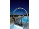 This sculpture is the centerpiece of a pool with a beautiful view at 523 Overlook Rim Dr, Henderson, NV 89012