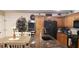 Modern kitchen with stainless steel appliances and granite countertops at 5941 Alington Bend Dr, Las Vegas, NV 89139