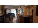 Spacious living room with island and tile flooring at 5941 Alington Bend Dr, Las Vegas, NV 89139