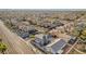 The aerial view captures the home's setting within a well-maintained neighborhood and tree-lined streets at 6804 Tropicaire St, Las Vegas, NV 89149