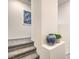 Carpeted staircase with decorative niche at 7935 Pandora Sky St # 393, North Las Vegas, NV 89084