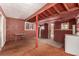 A laundry room space with a washing machine, table, and backyard access at 812 Pyramid Dr, Las Vegas, NV 89107