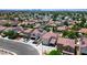Aerial view of a residential neighborhood with tile roofs at 845 Bladensburg St, Las Vegas, NV 89110