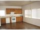 Traditional kitchen featuring wooden cabinets and essential appliances at 9402 Crimson Sky St, Las Vegas, NV 89178