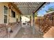 Backyard patio features a pergola and stone walkway at 1017 E Oakey Blvd, Las Vegas, NV 89104