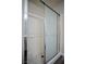 Well-maintained, stand-alone shower with sliding glass doors and updated hardware at 1136 Paradise Garden Dr, Henderson, NV 89002