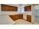 Bright kitchen features white countertops, tile floors, and wood cabinets at 2116 Cameron St, Las Vegas, NV 89102
