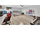Secondary bedroom with neutral paint, carpet flooring, ceiling fan, and custom closet at 2131 Diamond Bar Dr, Las Vegas, NV 89117