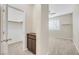 Bedroom closet with ample storage space and custom built-in cabinet at 234 Polaris Ridge Ave, Henderson, NV 89011
