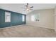 Spacious bedroom featuring neutral carpeting, recessed lights and natural light at 234 Polaris Ridge Ave, Henderson, NV 89011