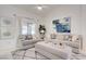 Inviting living room with neutral tones, comfortable seating, and a cozy rug at 2545 Banora Point Dr, Las Vegas, NV 89134