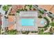 Aerial view of community pool and condos at 3150 Soft Breezes Dr # 1040, Las Vegas, NV 89128