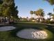 View of the putting green and sand trap at 3621 Jasmine Heights Ave, North Las Vegas, NV 89081