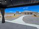 Backyard view from the gazebo of the property and walking paths at 3780 Shawnee Ave, Pahrump, NV 89048