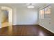 Hardwood floors and neutral walls create a versatile space, complemented by modern lighting and an open layout at 3961 Bayamon St, Las Vegas, NV 89129