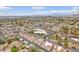 Aerial view of the community highlighting the property's location near Harry Reid Airport and the Las Vegas Strip at 5012 Newport Cove Dr # C, Las Vegas, NV 89119