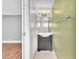 Bathroom features a dark vanity with bright light fixtures and hardware at 5012 Newport Cove Dr # C, Las Vegas, NV 89119